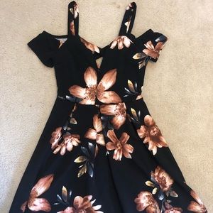 Black Flower Dress